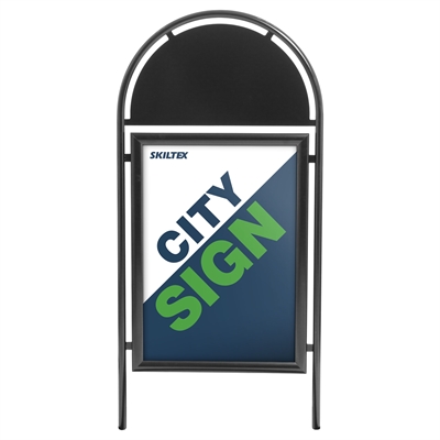 Topdele til City Sign Gadeskilte - Sort