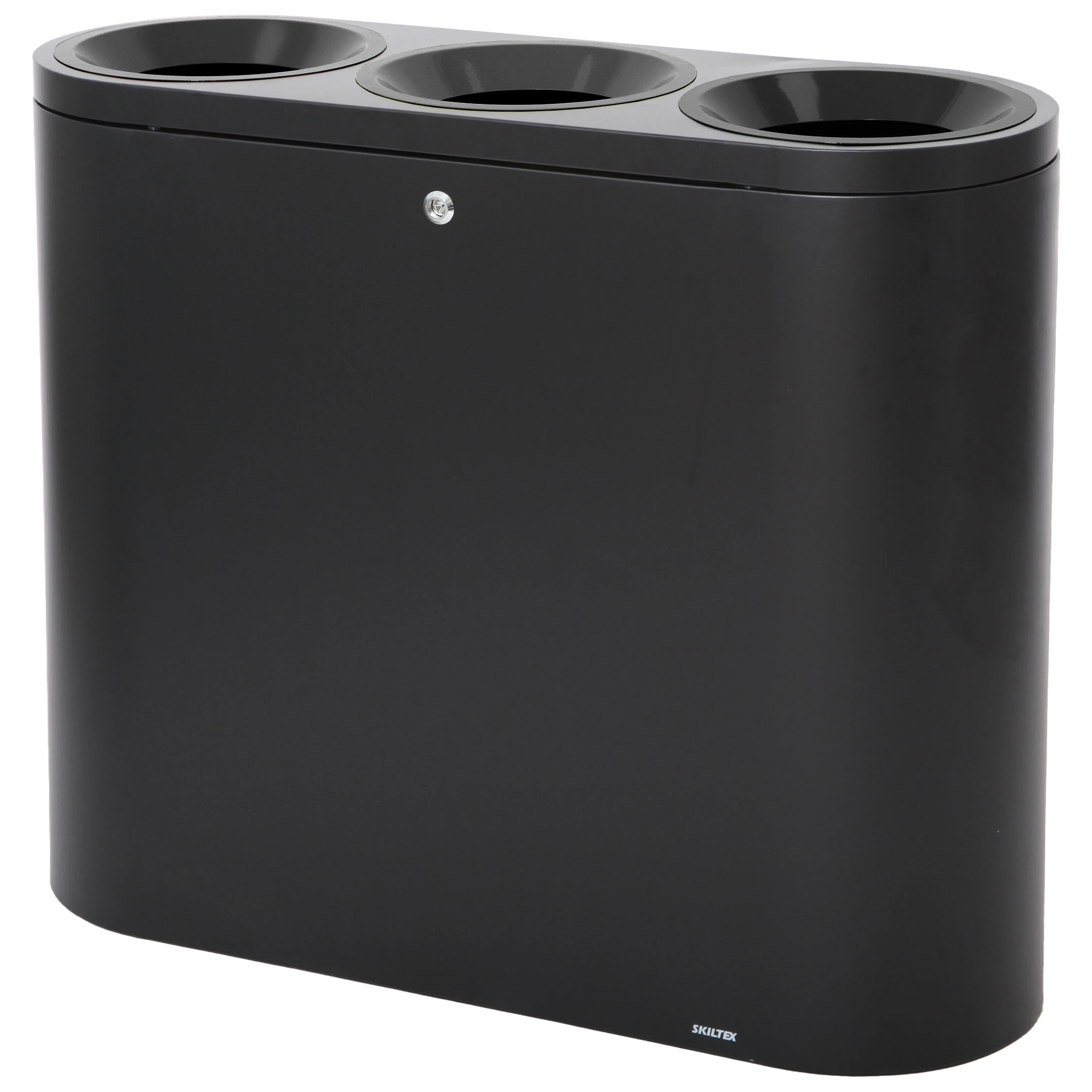 SKILTEX Trio station til affaldssortering - 3x39L - Sort