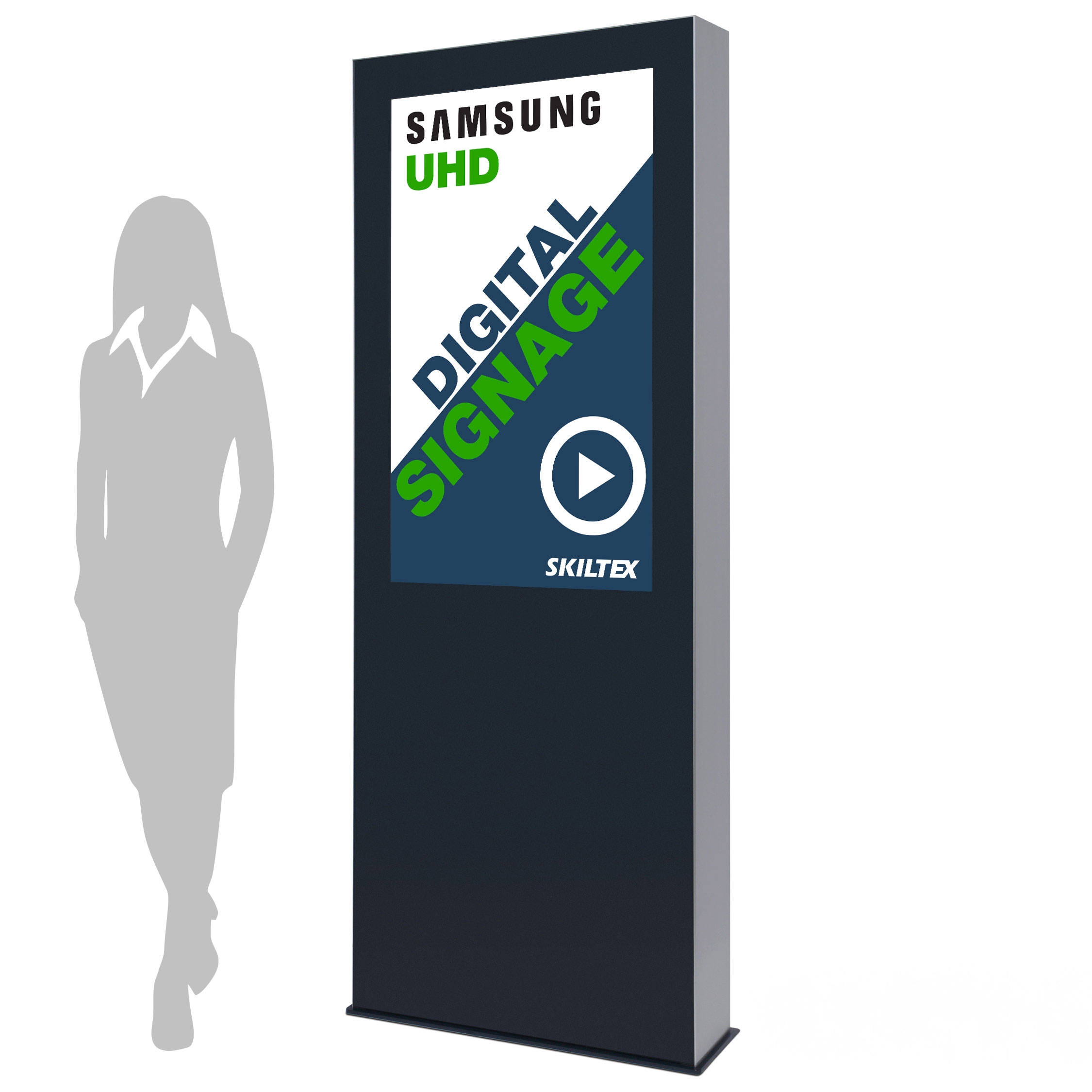 Udendørs Digital Totem Skilt - 55" Display