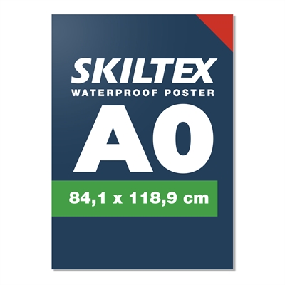 Udendørs vandfast A0 plakat inkl. print - Med hurtig levering