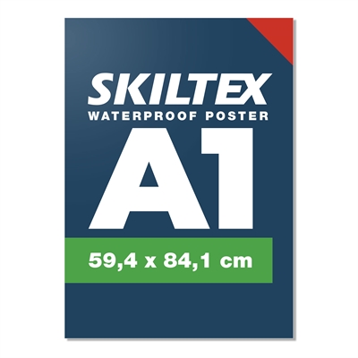 Udendørs vandfast A1 plakat inkl. print - Med hurtig levering