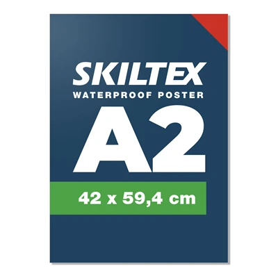 1 Stk. Udendørs vandfast A2 plakat inkl. print