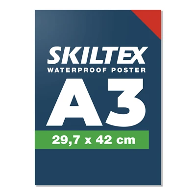 1 Stk. Udendørs vandfast A3 plakat inkl. print