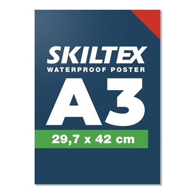 Udendørs vandfast A3 plakat inkl. print - Med hurtig levering