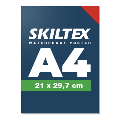A4 plakat - Vandfast med eget tryk