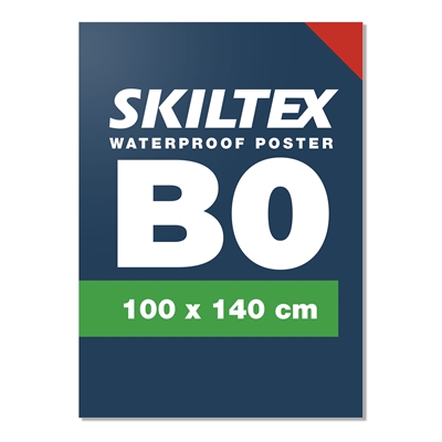 Udendørs vandfast 100x140 cm plakat inkl. print - Med hurtig levering