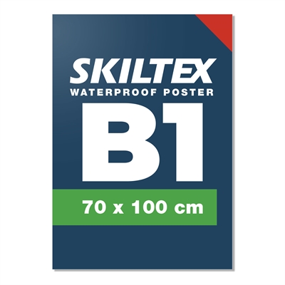 B1 - 70x100 cm plakat - Vandfast med eget tryk