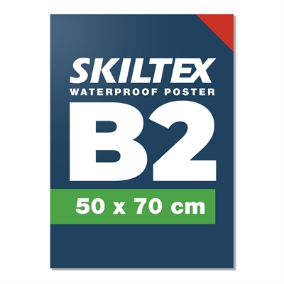 Udendørs vandfast 50x70 cm plakat inkl. print  - Med hurtig levering