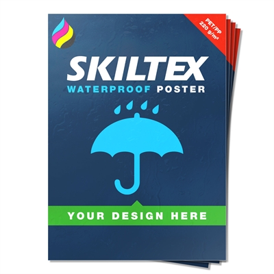 Vandfaste plakater med eget tryk