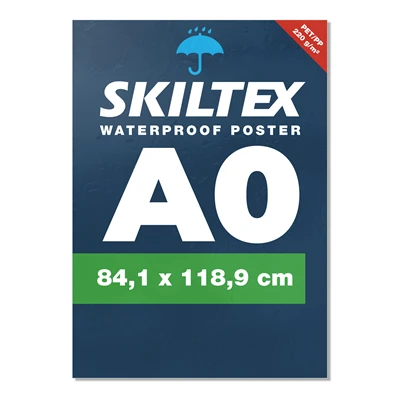 A0 plakat - Vandfast med eget tryk