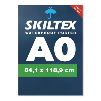 Vandfast plakat med eget tryk - A0