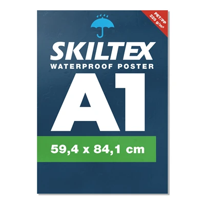 A1 plakat - Vandfast med eget tryk