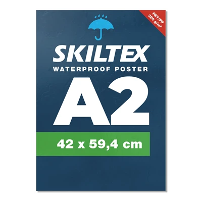 A2 plakat - Vandfast med eget tryk