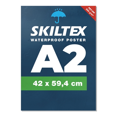 Vandfast plakat med eget tryk - A2