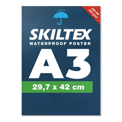 A3 plakat - Vandfast med eget tryk