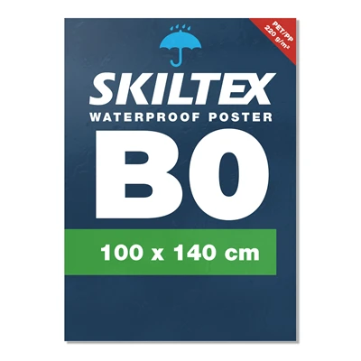 B0 - 100x140 cm plakat - Vandfast med eget tryk
