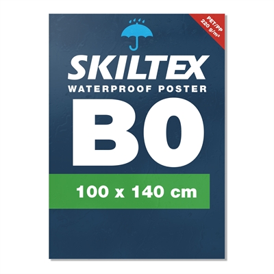 Vandfast plakat med eget tryk - B0 - 100x140 cm