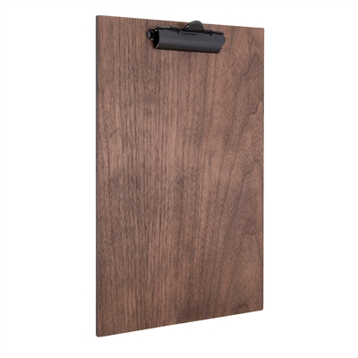 Walnut clipboard menuholder - A4