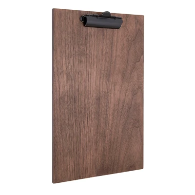 Walnut clipboard menuholder - A4