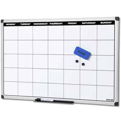 SKILTEX Whiteboard Ugetavle - 90x60 cm