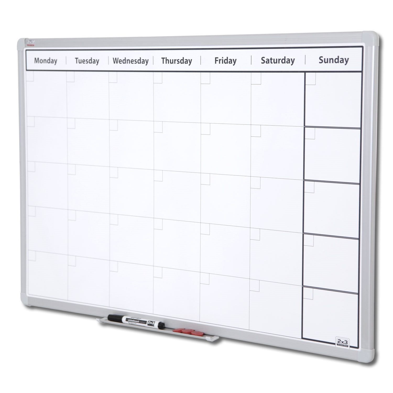 Whiteboard ugeplan tavle 90x60 cm Skiltex.dk