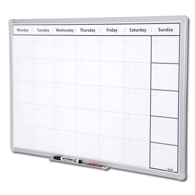 Whiteboard ugeplan tavle - 90x60 cm