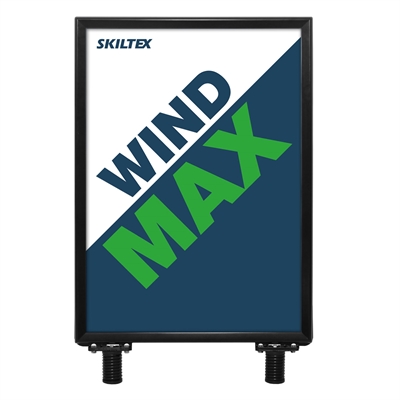 Sort topdel til WindMax Gadeskilt