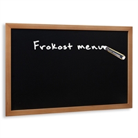 Woody teak kridttavle til væg