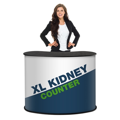 XL Kidney messebord - Inkl. print