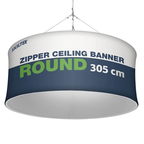 Zipper Loftbanner Round  - Ø 305 cm - Inkl. print