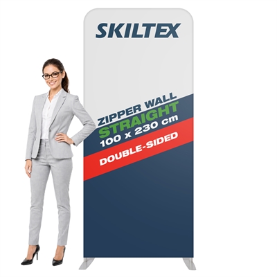 Zipper Wall Straight - 100x230 cm - Inkl. print på begge sider