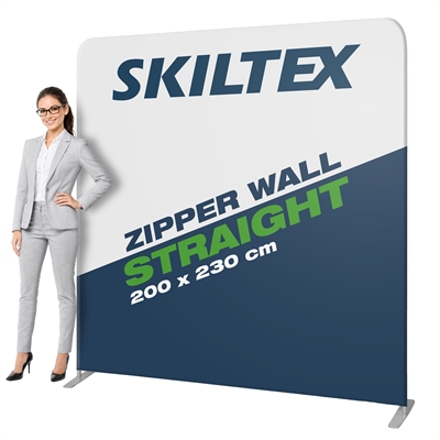Zipper Wall Straight - 200x230 cm - Inkl. print