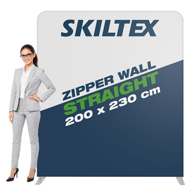 Zipper Wall Straight - 200x230 cm - Inkl. print