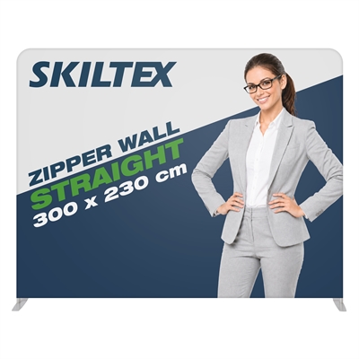 Zipper Wall Straight - 300x230 cm - Inkl. print