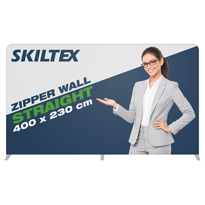 Zipper Wall Straight - 400x230 cm - Inkl. print