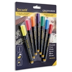 Kridt marker penne 1-2mm - Ass. farver - 7 pakke
