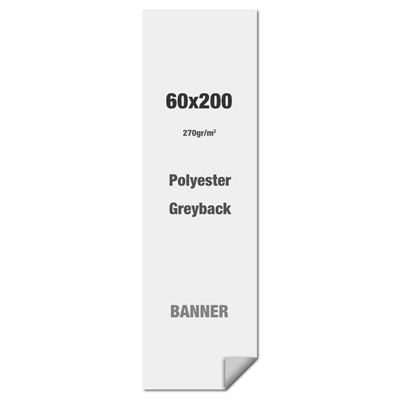 Banner til roll up system - 60x200 cm - B1 brandklassificeret