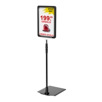 Biz Pro sort skilteholder med metal fod - A5