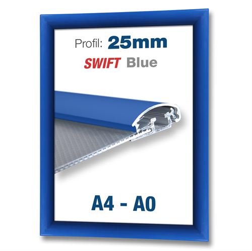 Blå Swift klikrammer med 25mm profil