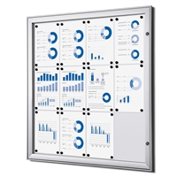 BoardPro whiteboard opslagsskab - 12xA4