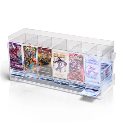 6-rum Akryl TCG Booster Pakke Dispenser