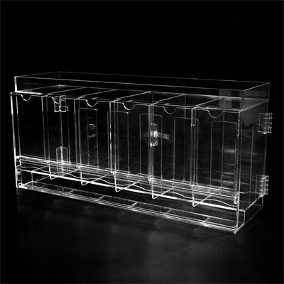6-rum Akryl TCG Booster Pakke Dispenser