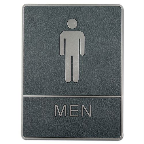 Braille toilet skilt med blindeskrift - MEN