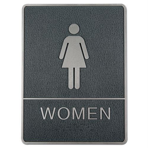 Braille toilet skilt med blindeskrift - WOMEN