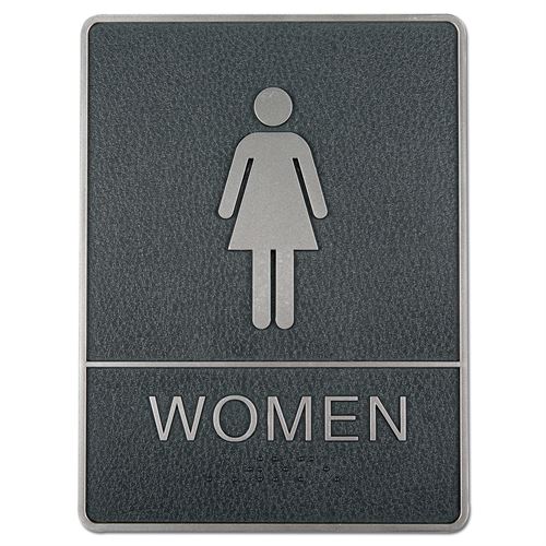 Braille toilet skilt med blindeskrift - WOMEN
