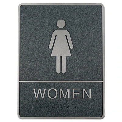 Braille toilet skilt med blindeskrift - WOMEN