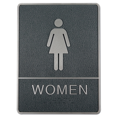 Braille toilet skilt med blindeskrift - WOMEN
