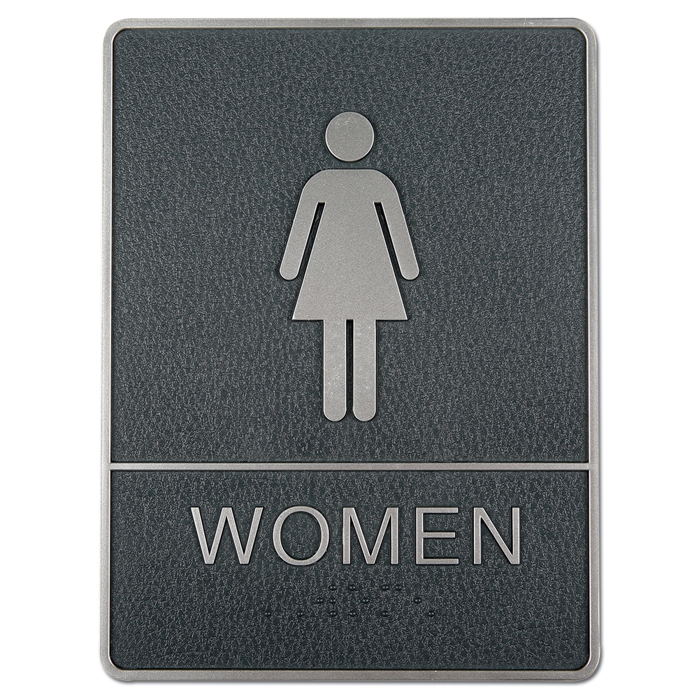 Braille toilet skilt med blindeskrift - WOMEN