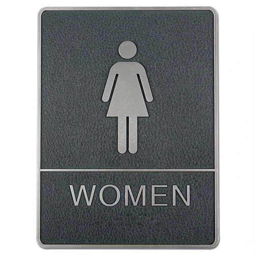 Braille toilet skilt med blindeskrift - WOMEN