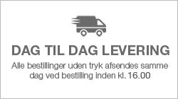 Dag til dag levering!